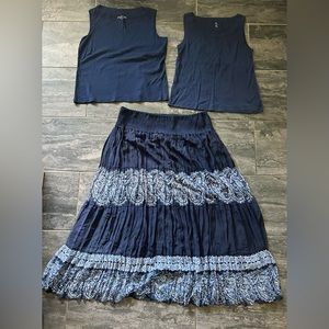 Westport tank tops and skirt bundle size 1X